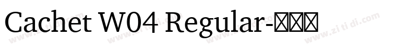 Cachet W04 Regular字体转换